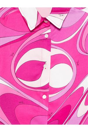 camicia in viscosa fucsia EMILIO PUCCI KIDS | PY5A00K0284570BC